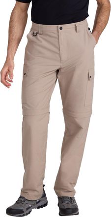 Mountain Warehouse Rydal Mens Trekking Zip-Off Trousers - UV Protect Max, Quick Drying, Moisture Wicking - Spring, Hiking, Outdoors Beige Mens W42