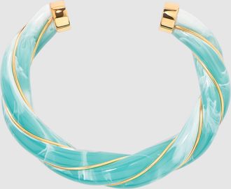 Aurélie Bidermann Jonc Diana Tie & Dye Bleu Amazonite