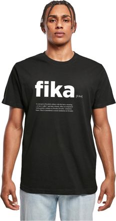 Mister Tee Mens Mt1258-fika Definition T-Shirt Round Neck, Black, S
