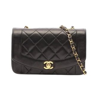 Chanel Pre-owned Vintage Schoudertas - Dames - Pre-owned - Zwart - Maat: ONE Size Leer