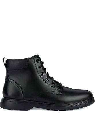 Geox Stivali stringati in pelle - Nero