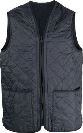 Barbour Polarquilt Zip-In Liner - Heren - Bodywarmers - Blauw - M - Polyester - Jassen