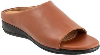 Softwalk Turner Wedge Slide Sandal in Luggage at Nordstrom, Size 10.5