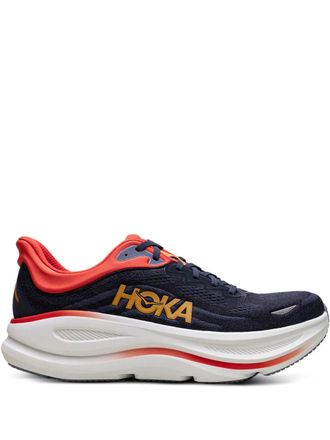 Hoka One One Bondi 9 logo sneakers - men - Recycled Polyester/Mesh/Fabric/Rubber - 10.5 - Blue