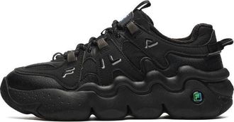 Fila (WMNS) FILA Panini We Velour Retro Basketball Shoes Black F12W242127FBK