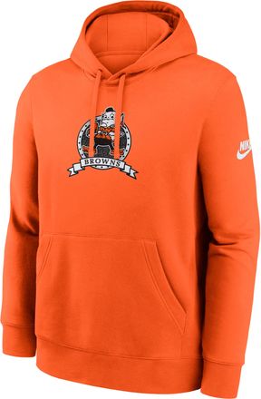 Nike Cleveland Browns Rewind Club Nike Mens NFL Pullover Hoodie in Orange | NKDK89N93V-TM9