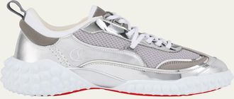 Christian Louboutin Mara Mixed Leather Runner Sneakers