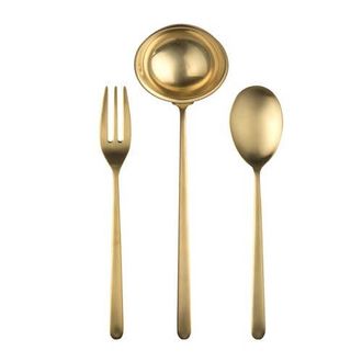 Mepra Linea Serving Set - 3 Pieces in Ice Gold at Nordstrom
