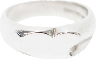 Tiffany & Co. Heart Silver Silver 925 Band Ring (Pre-Owned)
