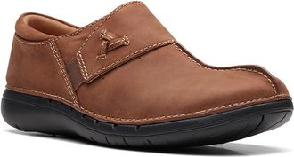 Clarks Womens Un Loop Ave Loafer, Taupe, 8.5 UK Wide