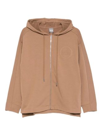 Max Mara Onore zip-up hoodie - Brown
