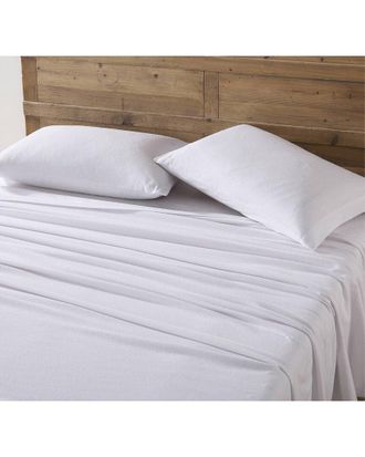 Eddie Bauer Solid 100% Cotton Flannel Sheet Set