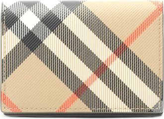 Burberry 20s checked wallet - Neutrals