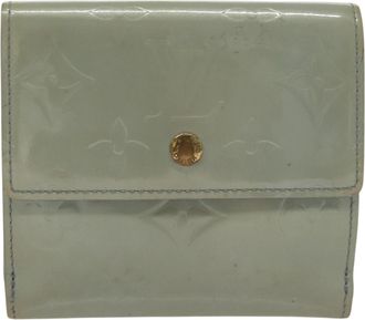 Louis Vuitton Elise Gray Patent Leather Wallet (Pre-Owned)