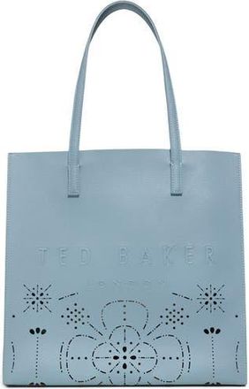 Ted Baker Soocon Faux Leather Tote in Slate Blue at Nordstrom Rack