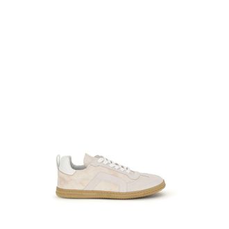 Pierre Hardy Cream Calf Leather Bos Taurus Low Top Womens Sneakers