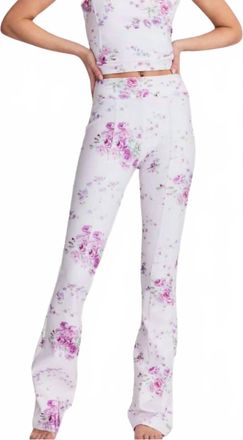 LoveShackFancy Reed Floral Flare Legging In Magenta Glow