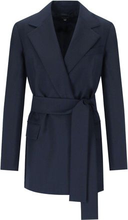 Weekend by Max Mara BLAZER CON CINTURA TESO BLU MAX MARA WEEKEND