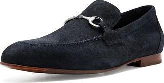 Johnston & Murphy Higgins Bit Loafers Mens Shoes Navy Suede : 11.5 M (D), Leather