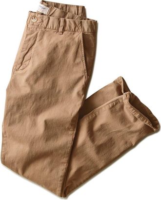 Marine Layer Saturday Slim Fit Twill Chinos in Tobacco at Nordstrom, Size Xx-Large