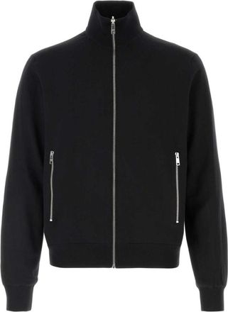 Prada Black Mock Collar Cardigan