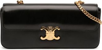 Celine Pre-owned Celine Shiny Calfskin Triomphe Chain Shoulder Bag Ladies LR5Z4ERMTUH4AW9A