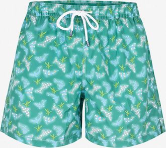 Fedeli Badeshorts mit Fischprint Madeira