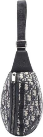 Dior Pre-owned Oblique Leren Heuptas - unisex - Vintage Schoudertas - Blauw - ONE Size - Leer - Vintage