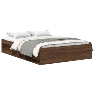Berkfield Home Bed Frame Brown Oak 120x200 cm