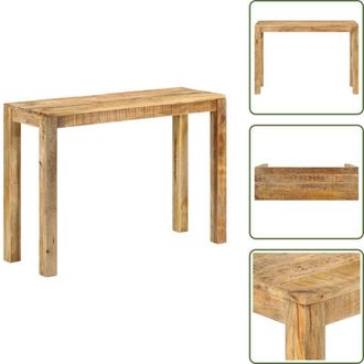 vidaXL vidaXL Tavolo Consolle 110x35x76 cm in Legno Massello di Mango Grezzo