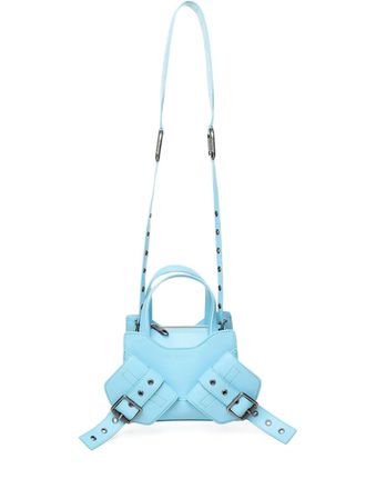 Francesco Biasia Y2K tote bag - women - Calf Leather/Cotton/Zinc Alloy - OS - Blue