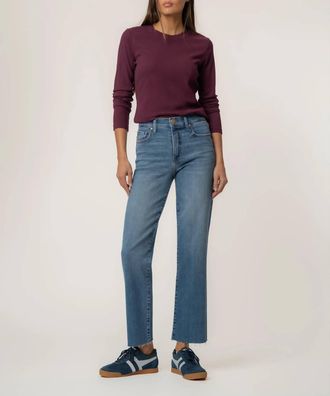 Kut from the Kloth Avery High Rise Straight Leg Jeans In Building