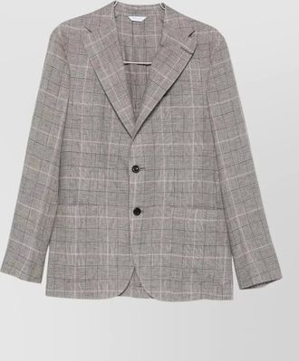 Boglioli double breast jacket check pattern