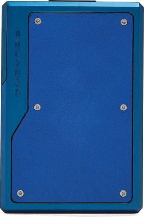 Piquadro Modulaire Aluminium en Lederen Mag Safe Kaarthouder - Heren - Portefeuilles - Blauw - ONE Size - Katoen - Accessoires