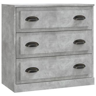 Berkfield Home Sideboards 2 pcs Concrete Grey Engineered Wood