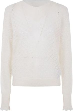 Twinset Stijlvolle Sweater Set - Dames - Ronde hals truien - Wit - XS - Truien & Vesten
