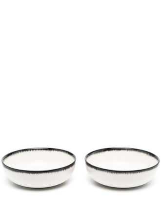 Serax set of two high plates - unisex - ceramic - One Size - White