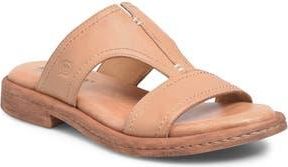 B&oslash;rn Remo Slide Sandal in Light Brown Leather at Nordstrom Rack, Size 10