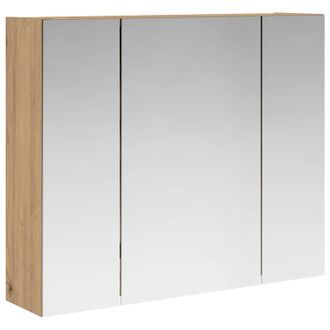 vidaXL Armario Con Espejo De Ba&ntilde;o Roble Artesanal 60 X 14,5 X 50 Cm Vidaxl