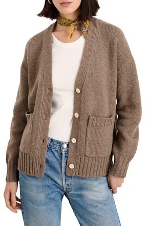 Alex Mill Emma V-Neck Lambswool Blend Cardigan in Tiramisu at Nordstrom, Size X-Small