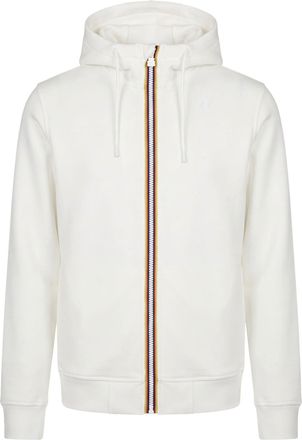 K-Way Rainer White Lightweight Scuba Hooded Sweatshirt