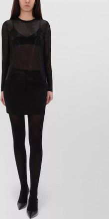 Michael Kors rhinestone-embellished knitted top