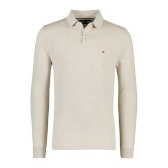 Tommy Hilfiger Tops, Heren, Beige, L, Katoen, Polo Shirts