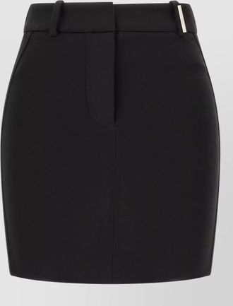 The Attico high-waist viscose mini skirt