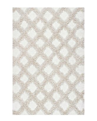 nuLOOM Nuloom Francene Diamond Trellis Shaggy Rug