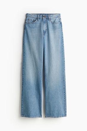 H&M Wide High Jeans - Blue