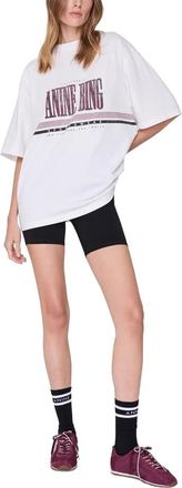 Anine Bing Nell Tee - - Tops - Donna - Bianco - S