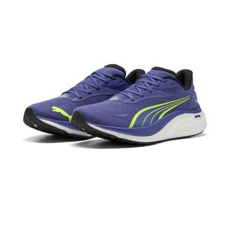 Puma Laufschuh PUMA ELECTRIFY NITRO 4, Herren, Gr. 47, blau crystal, gelb alert, Textil, Schuhe Laufschuh