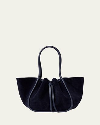 Proenza Schouler Large Drawstring Suede Tote Bag