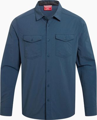 Craghoppers Mens Craghoppers Mens Loukkos Nosilife Shirt - Blue - Size: 44/Regular